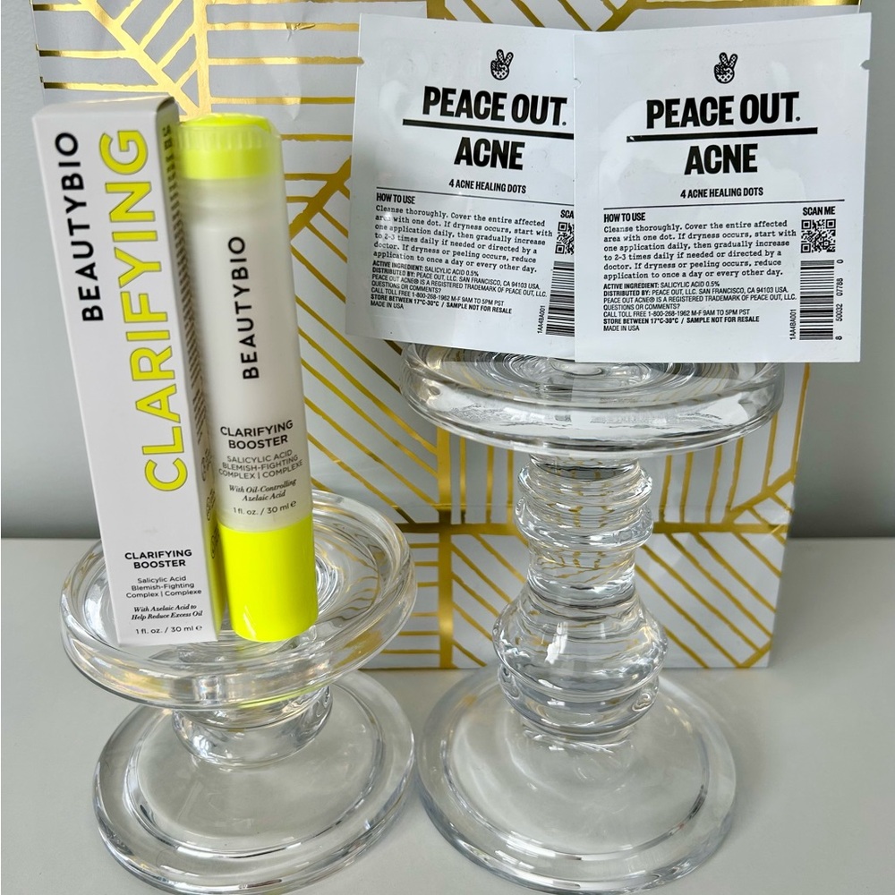 BeautyBio Clarifying Booster + Acne Healing Dots Set – NEW IN BOX SEALED